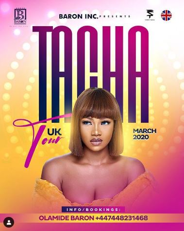 Tacha Announces UK Tour In March 2020 - WATCH VIDEO 2