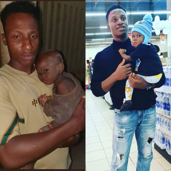 Nigerian man who picked an abandoned 2yr old baby by the roadside gives update! 15